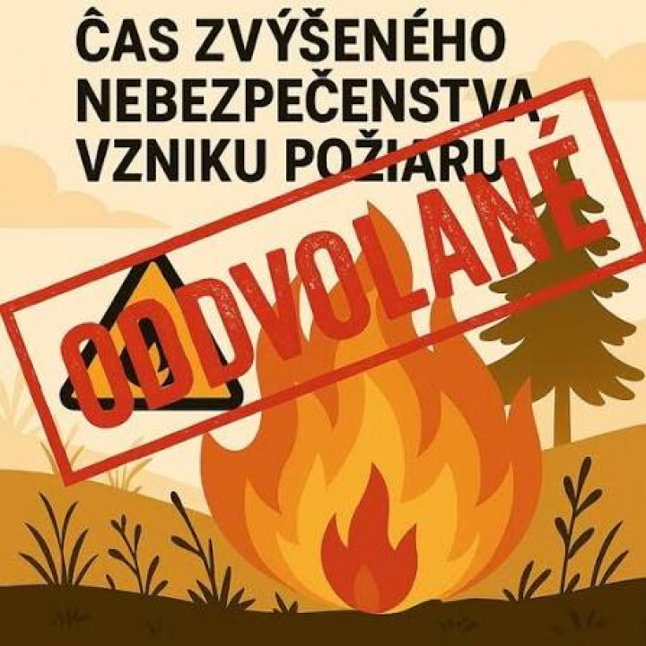  TÁJÉKOZTATÁS - A fokozott tűzveszély időszakának megszüntetése