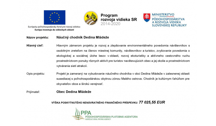 Náučný chodník Dedina Mládeže